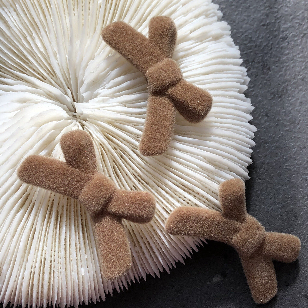 Wholesale 10PCS Flocking Cross Bow DIY Jewelry Accessories Beads